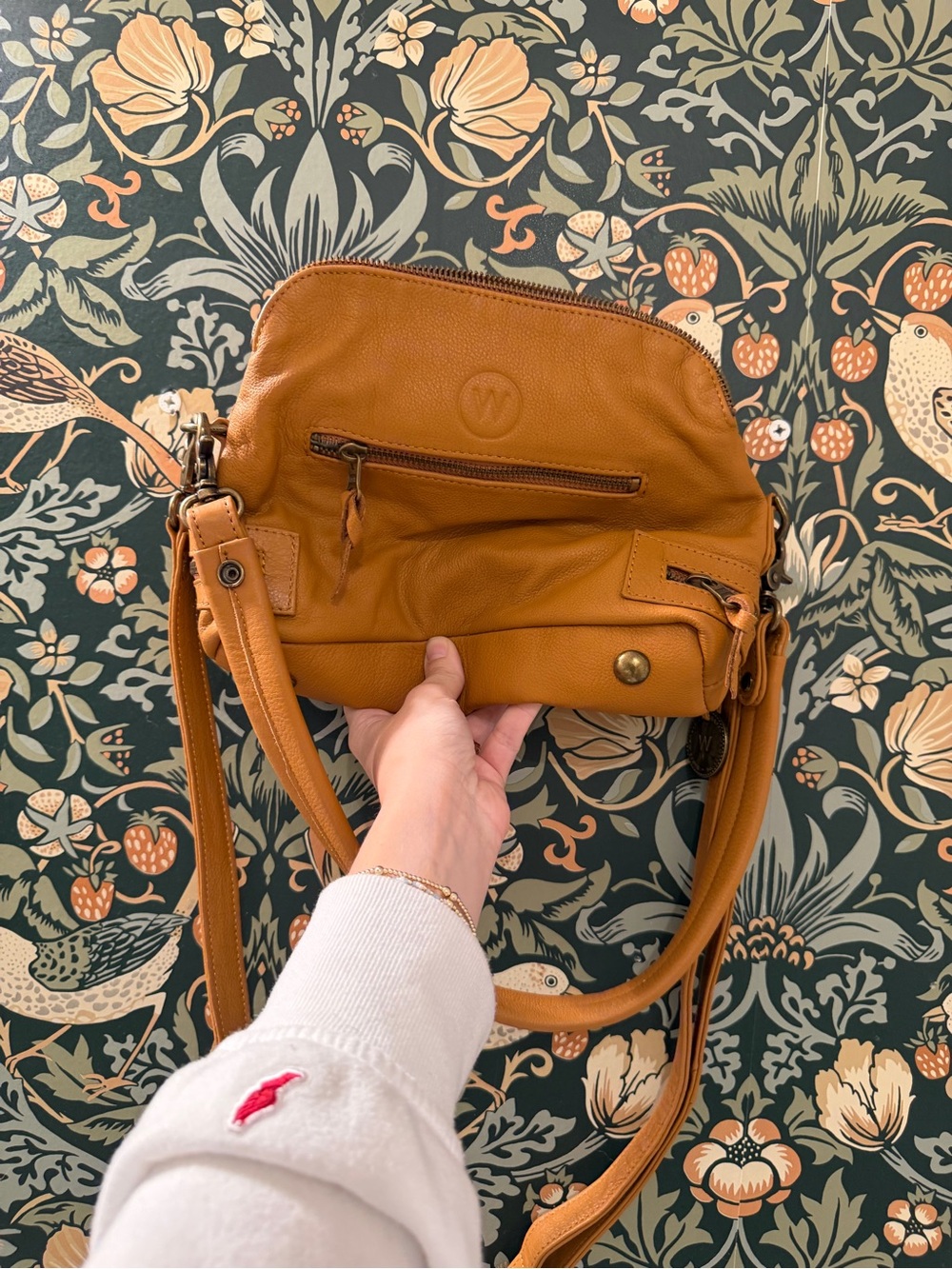 Wandler Tan Leather Crossbody Shoulder Bag
